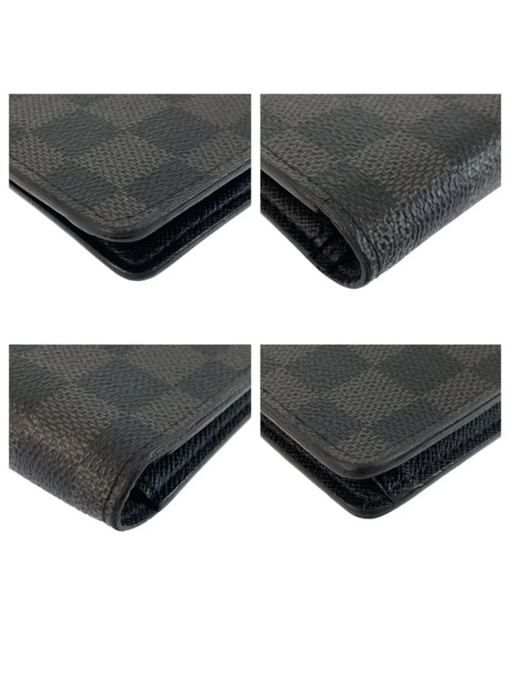 Louis Vuitton Damier Graphite Portefeuille Long Black Wallet Billfold
